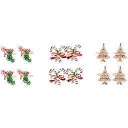 Set of 4 Festive Napkin Rings - Wilko - thumbnail 4