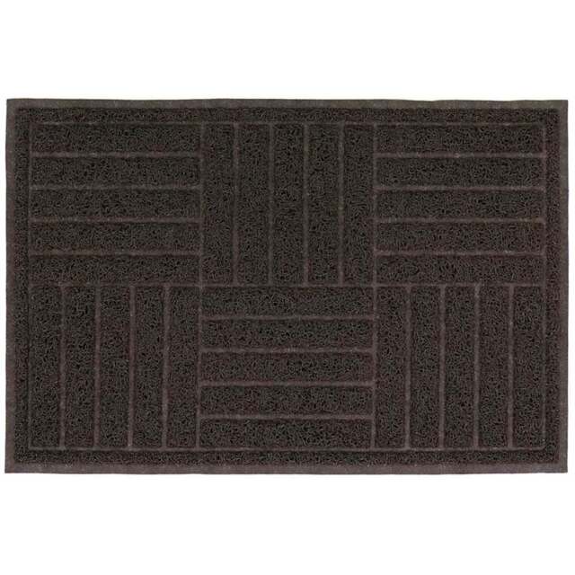 JVL Brown Square Mud Grabber Scraper Doormat 40 x 60cm - JVL Homewares - Wilko - image 1