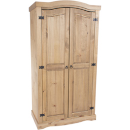 Core Products Corona 2 Door Antique Pine Wardrobe - Brown - Wilko - thumbnail 5