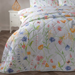 Serene Larissa King Size Floral Bedspread - Size: 260 x 260 x 0.1cm - Multi - Wilko - thumbnail 3