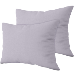 Serene Heather Brushed Cotton Pillowcases 2 Pack - Size: 20 x 27cm - Purple - Wilko