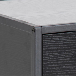 Florence Seaford Single Drawer Single Shelf Black Bedside Table - Furniture To Go - Wilko - thumbnail 7