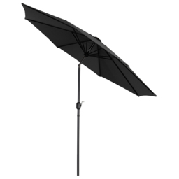 Living and Home Black Round Crank Tilt Parasol 3m - Wilko - thumbnail 6