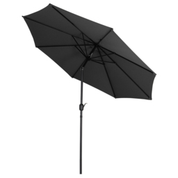 Living and Home Black Round Crank Tilt Parasol 3m - Wilko - thumbnail 4