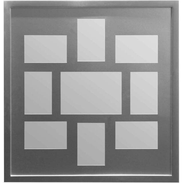 Premier Housewares Rectangular Silver 9 Photo Multi Frame Photo Frame - Wilko - image 1
