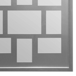 Premier Housewares Rectangular Silver 9 Photo Multi Frame Photo Frame - Wilko - thumbnail 4