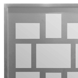 Premier Housewares Rectangular Silver 9 Photo Multi Frame Photo Frame - Wilko - thumbnail 3