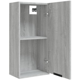 vidaXL Single Door Grey Bathroom Cabinet - Size: 67 x 32 x 20cm - Wilko - thumbnail 6