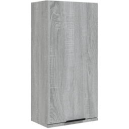 vidaXL Single Door Grey Bathroom Cabinet - Size: 67 x 32 x 20cm - Wilko - thumbnail 3