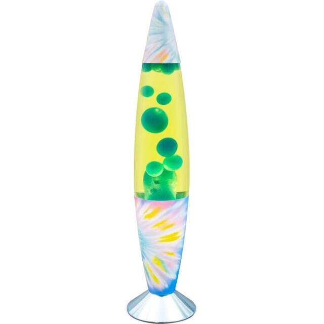 Global Gizmos Retro Tie Dye Lava Lamp 16 inch - Size: 41.5 x 9.8 x 9.8cm - Multi - Wilko - image 1