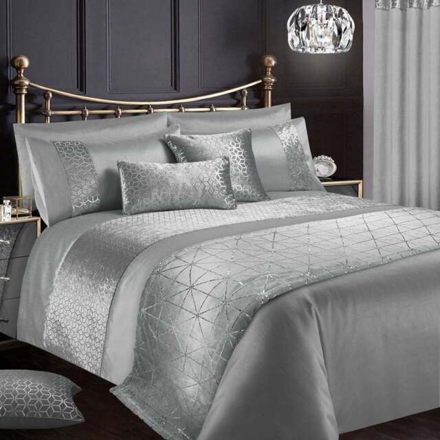 Intimates Vera Single Silver Duvet Set - Grey - Wilko - image 1