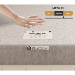 DS Living Aurora Harmony King Size Bonnell Spring Mattress with Comfort Layers - White - Wilko - thumbnail 6