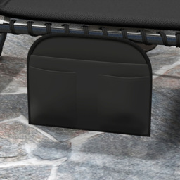 Outsunny Set of 2 Black Folding Sun Lounger - Size: 36 x 68 x 189cm - Wilko - thumbnail 4