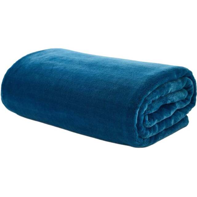 Deyongs Coco Touch Ink Blue Throw 140 x 180cm - Wilko - image 1