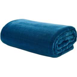 Deyongs Coco Touch Ink Blue Throw 140 x 180cm - Wilko - thumbnail 1