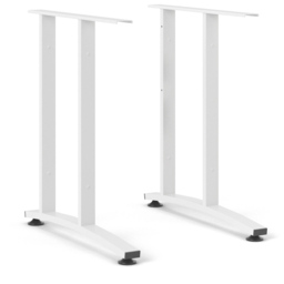 Florence Wooden and Steel 120cm Desk Oak and White - Size: 80.1 x 120.1 x 75cm - Furniture to Go - Wilko - thumbnail 6