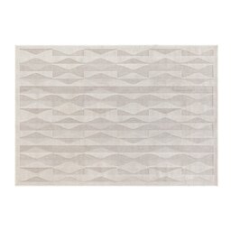 Ohio Geometric Indoor Outdoor Rug - Neutral/160cm - Wilko - thumbnail 1
