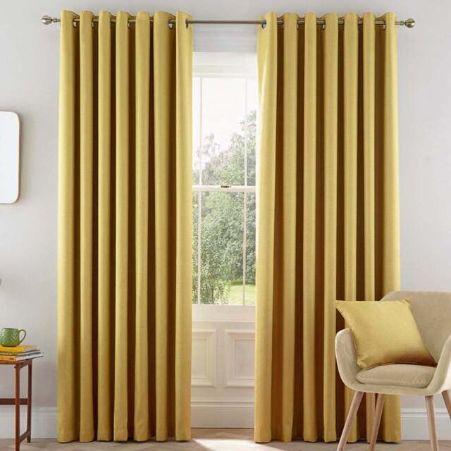 Helena Springfield Eden Lined Chartreuse Curtains 229 x 183cm - Size: W 229 x D 183cm - Wilko - image 1