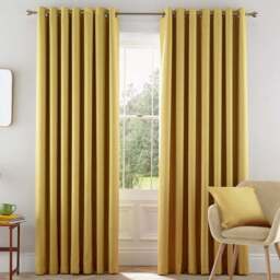 Helena Springfield Eden Lined Chartreuse Curtains 229 x 183cm - Size: W 229 x D 183cm - Wilko - thumbnail 1