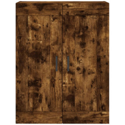vidaXL 2 Door Brown Smoked Oak Wall Mounted Cabinet - Size: 90 x 69.5 x 34cm - Wilko - thumbnail 5