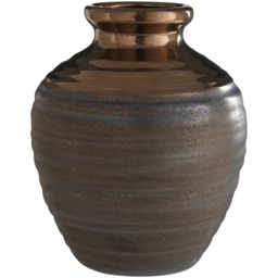 Premier Housewares Gold Zamark Ceramic Vase Medium - Size: 17 x 17 x 20cm - Wilko - thumbnail 4