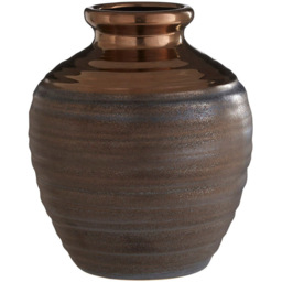 Premier Housewares Gold Zamark Ceramic Vase Medium - Size: 17 x 17 x 20cm - Wilko - thumbnail 3