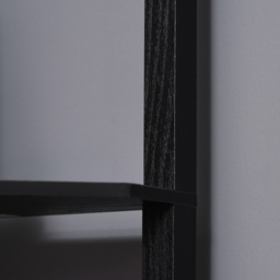 Portland 3 Shelf Black Tall Corner Floor Lamp with Pull Chain Switch - Size: 50 x 37 x 159cm - Wilko - thumbnail 4