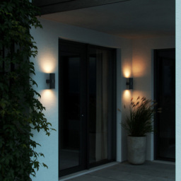 Nordlux Kyklop Ripple Black Wall Light - Size: 25.4 x 8.6 x 25.4cm - Wilko - thumbnail 3