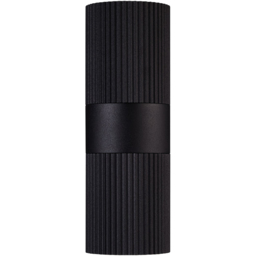Nordlux Kyklop Ripple Black Wall Light - Size: 25.4 x 8.6 x 25.4cm - Wilko - thumbnail 4