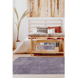 Homemaker Lilac Snug Plain Shaggy Rug 200 x 290cm - Purple - Wilko - thumbnail 5