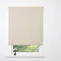 Plain Blackout Blinds Oat 180cm - Wilko