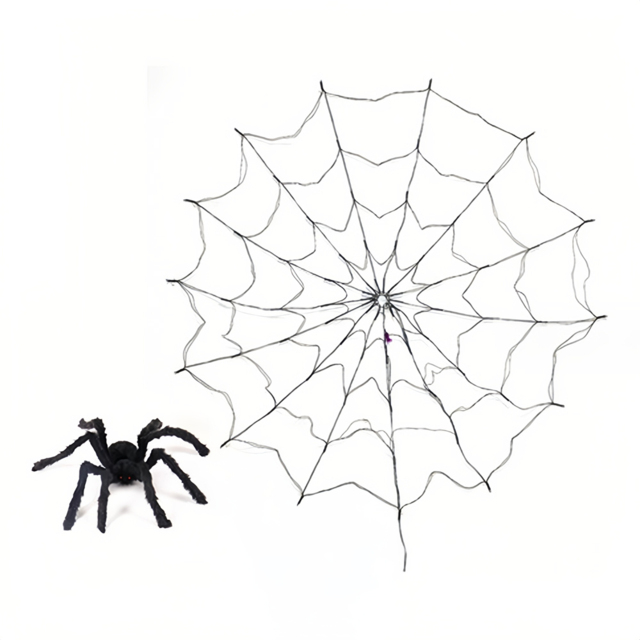 Jaoyeh LED Purple Spider Web String Light - Size: 30 x 80 x 120cm - Wilko - image 1