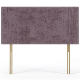 Bedmaster Small Double Mauve Naples Velvet Valencia Plain Headboard - Brown - Wilko - thumbnail 3