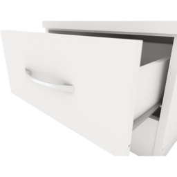 Seconique Nevada Single Door Single Drawer White Wardrobe - Size: Single Door, Single Drawer - Wilko - thumbnail 4