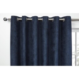 Divante Alden Navy Thermal Curtains 168cm - Size: W 183 x D 168cm - Wilko - thumbnail 3