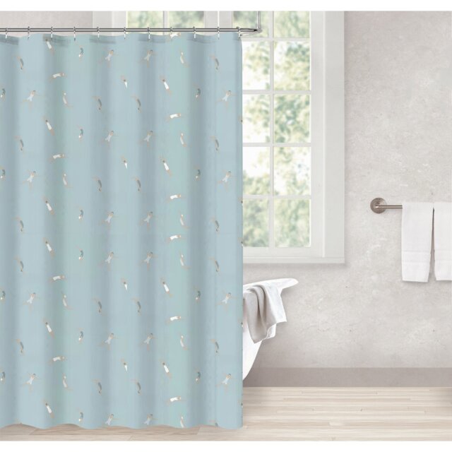 Ocean Swim Shower Curtain Blue - Wilko