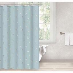 Ocean Swim Shower Curtain Blue - Wilko - thumbnail 1