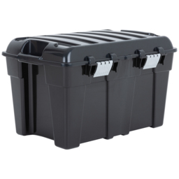 Wham 48L Black and Silver Storage Trunk with Lid 2 Pack - Wilko - thumbnail 4