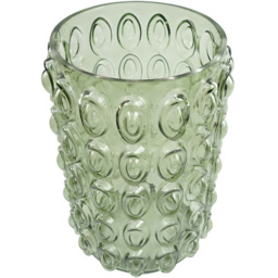 Botanik Green Retro Bubble Glass Vase 30cm - Size: 30 x 18 x 18cm - Wilko - thumbnail 4