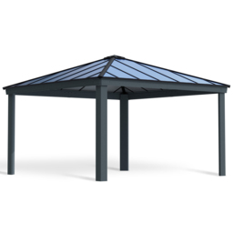 Palram Canopia Dallas 4.2 x 4.2m Grey Gazebo - Size: 207.5 x 422 x 422cm - Wilko - thumbnail 3