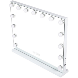 Living and Home LED White Hollywood Vanity Mirror with Smart Screen - Size: 52x42 - Wilko - thumbnail 4