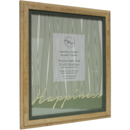 Hertford Green Accent Frame - Natural/12x10in - Size: 12 x 10 Inch - The Port. Co Gallery - Wilko - thumbnail 3