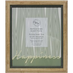 Hertford Green Accent Frame - Natural/12x10in - Size: 12 x 10 Inch - The Port. Co Gallery - Wilko - thumbnail 1