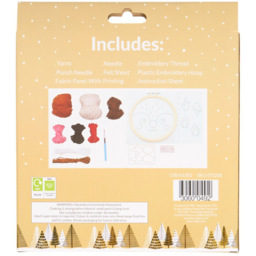 Reindeer Punch Needle Kit - All I Want For Christmas - Wilko - thumbnail 3