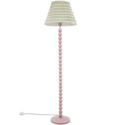 ValueLights Bobbins  Pink Aztec Shade Rose Pink LED Floor Lamp - Size: 149 x 40 x 40cm - Wilko