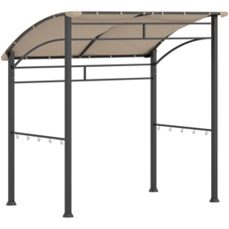 Outsunny 2.2 x 1.5m Khaki BBQ Tent Sun Shade with Canopy Gazebo - Cream - Wilko - thumbnail 3