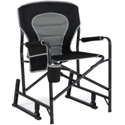 Costway Black Foldable Rocking Chair - Size: 62 x 65 x 97cm - Wilko - thumbnail 1