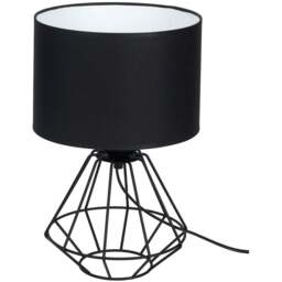 Milagro Colin Black Table Lamp 230V - Size: 25 x 25 x 20cm - Wilko - thumbnail 1