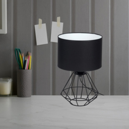 Milagro Colin Black Table Lamp 230V - Size: 25 x 25 x 20cm - Wilko - thumbnail 6