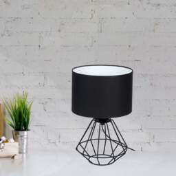 Milagro Colin Black Table Lamp 230V - Size: 25 x 25 x 20cm - Wilko - thumbnail 5
